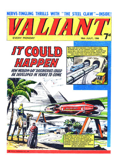 Cover for Valiant (IPC, 1964 series) #30 July 1966