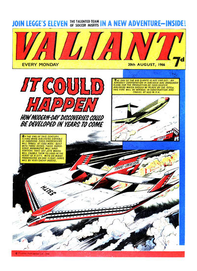 Cover for Valiant (IPC, 1964 series) #20 August 1966
