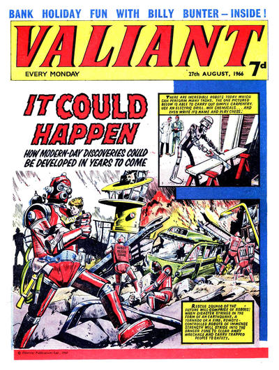 Cover for Valiant (IPC, 1964 series) #27 August 1966