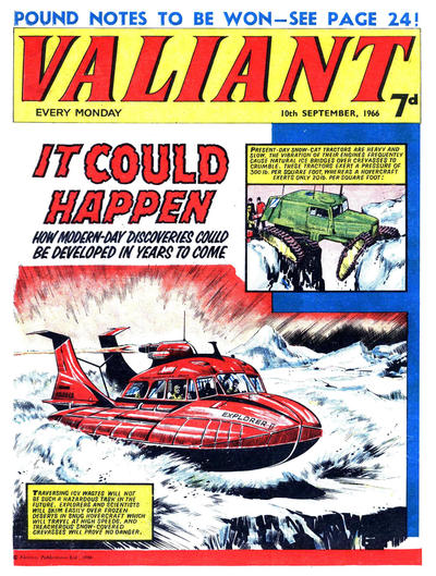 Cover for Valiant (IPC, 1964 series) #10 September 1966
