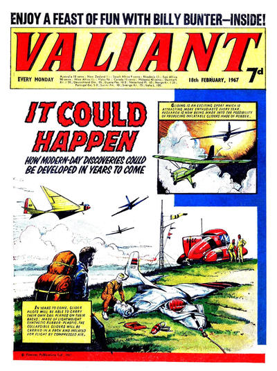 Cover for Valiant (IPC, 1964 series) #18 February 1967