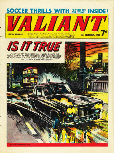 Cover for Valiant (IPC, 1964 series) #14 December 1968