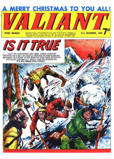 Cover for Valiant (IPC, 1964 series) #21 December 1968