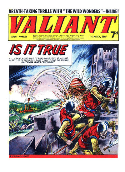Cover for Valiant (IPC, 1964 series) #1 March 1969