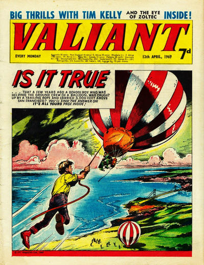Cover for Valiant (IPC, 1964 series) #12 April 1969