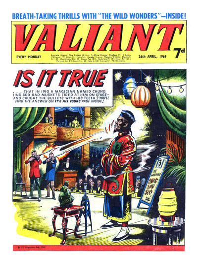 Cover for Valiant (IPC, 1964 series) #26 April 1969