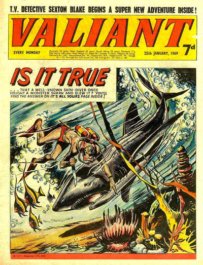 Cover for Valiant (IPC, 1964 series) #25 January 1969