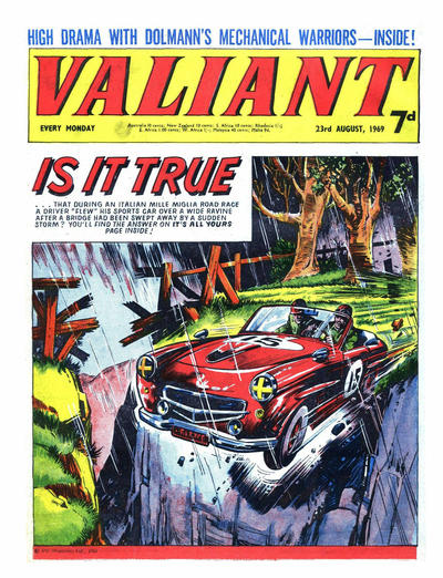 Cover for Valiant (IPC, 1964 series) #23 August 1969