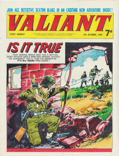Cover for Valiant (IPC, 1964 series) #4 October 1969