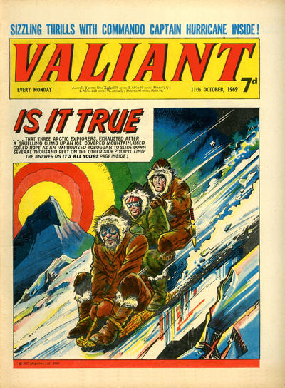 Cover for Valiant (IPC, 1964 series) #11 October 1969