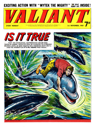 Cover for Valiant (IPC, 1964 series) #1 November 1969