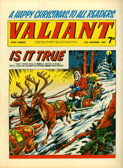 Cover for Valiant (IPC, 1964 series) #27 December 1969