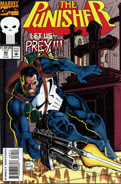Cover for The Punisher (Marvel, 1987 series) #80 [Direct Edition]