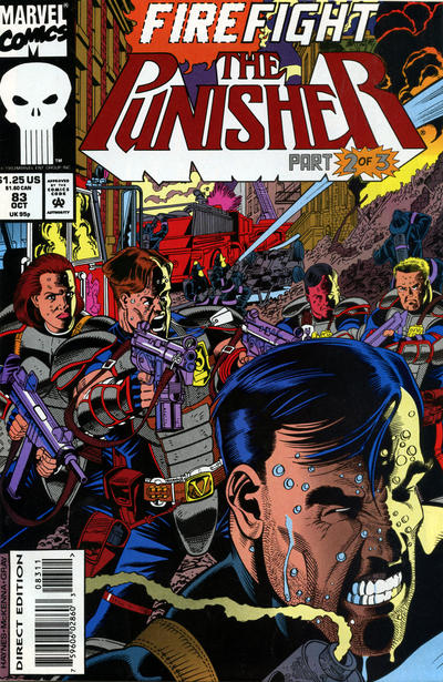Cover for The Punisher (Marvel, 1987 series) #83 [Direct Edition]