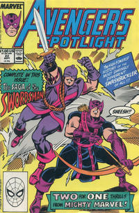 Cover Thumbnail for Avengers Spotlight (Marvel, 1989 series) #22 [Direct]