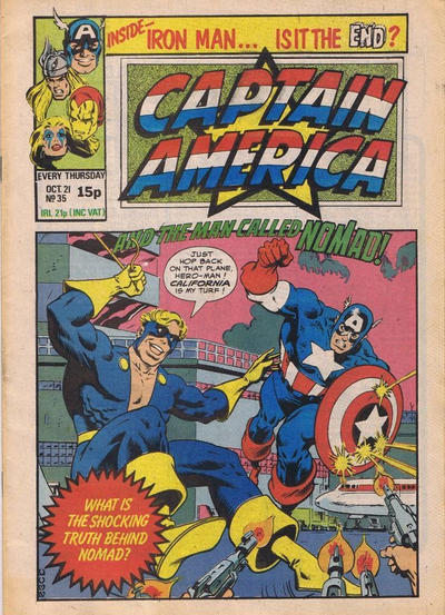 Cover for Captain America (Marvel UK, 1981 series) #35