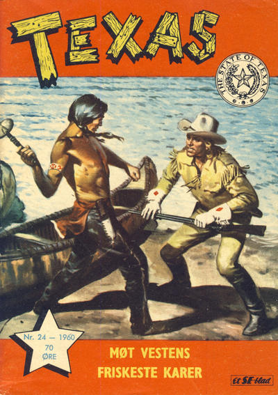 Cover for Texas (Serieforlaget / Se-Bladene / Stabenfeldt, 1953 series) #24/1960