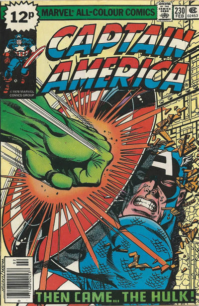 Cover for Captain America (Marvel, 1968 series) #230 [British]