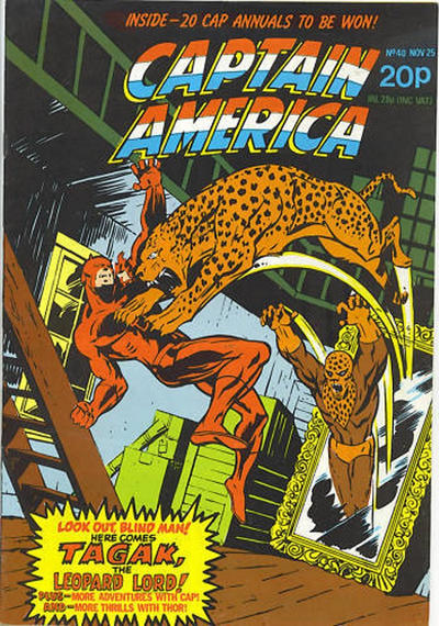 Cover for Captain America (Marvel UK, 1981 series) #40
