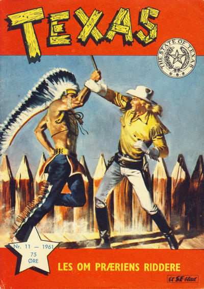 Cover for Texas (Serieforlaget / Se-Bladene / Stabenfeldt, 1953 series) #11/1961