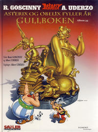 Cover Thumbnail for Asterix [Seriesamlerklubben] (Hjemmet / Egmont, 1998 series) #34 - Asterix og Obelix fyller år - Gullboken