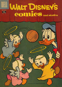Cover for Walt Disney's Comics and Stories (Dell, 1940 series) #v18#1 (205) [15¢]