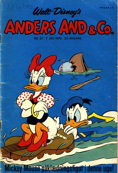 Cover for Anders And & Co. (Egmont, 1949 series) #27/1970