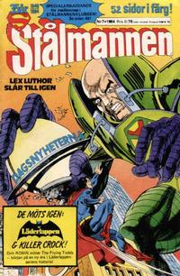 Cover Thumbnail for Stålmannen (Semic, 1984 series) #7/1984