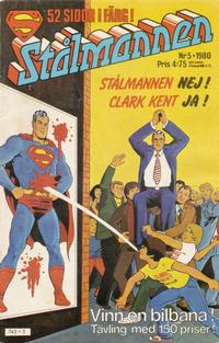 Cover Thumbnail for Stålmannen (Semic, 1976 series) #5/1980