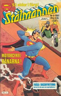Cover Thumbnail for Stålmannen (Semic, 1976 series) #4/1981