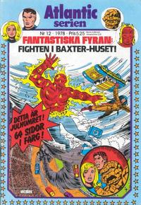 Cover for Atlanticserien (Atlantic Förlags AB, 1978 series) #12/1978