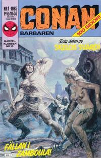 Cover Thumbnail for Conan (Semic, 1984 series) #1/1985