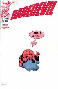 Cover Thumbnail for Daredevil (Semic, 1986 series) #12/1986