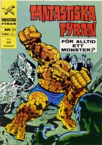 Cover Thumbnail for Fantastiska fyran (Williams Förlags AB, 1967 series) #20