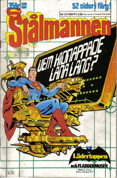 Cover for Stålmannen (Semic, 1984 series) #12/1984