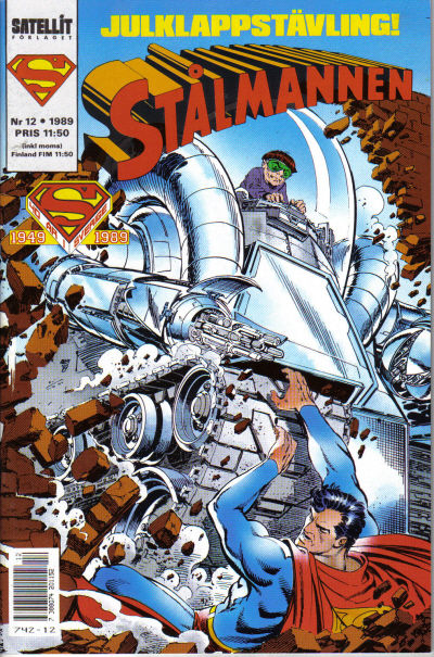 Cover for Stålmannen (SatellitFörlaget, 1988 series) #12/1989