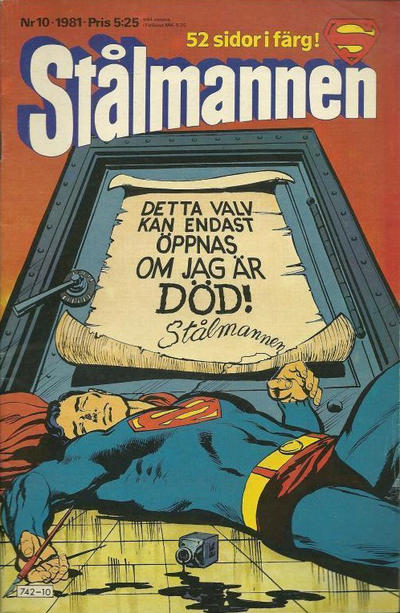 Cover for Stålmannen (Semic, 1976 series) #10/1981
