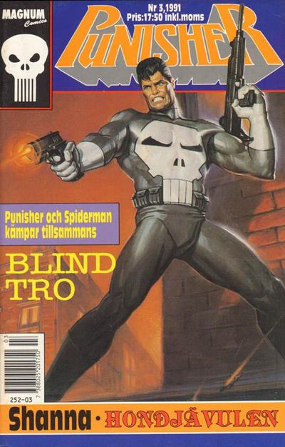 Cover for Punisher (Atlantic Förlags AB; Pandora Press, 1991 series) #3/1991
