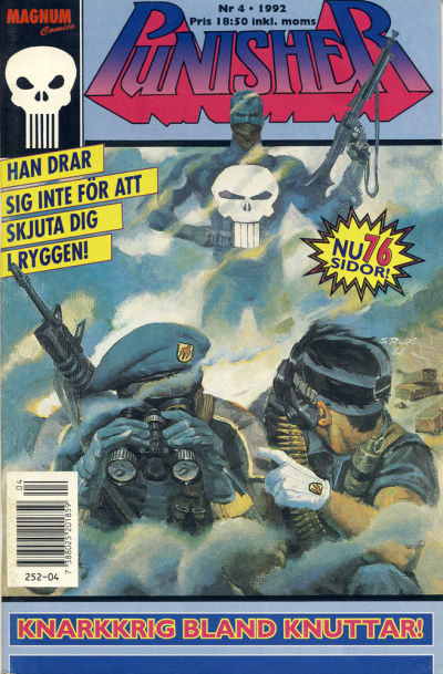 Cover for Punisher (Atlantic Förlags AB; Pandora Press, 1991 series) #4/1992