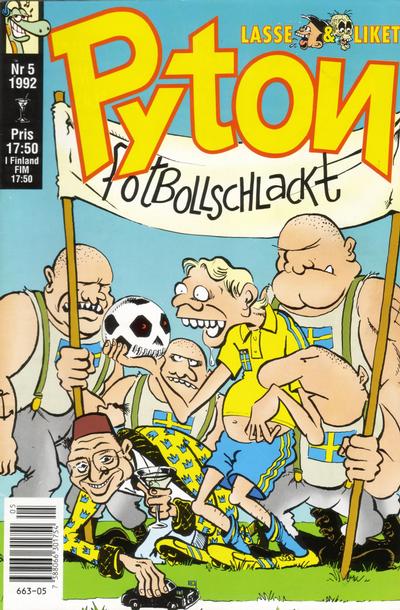Cover for Pyton (Atlantic Förlags AB, 1990 series) #5/1992