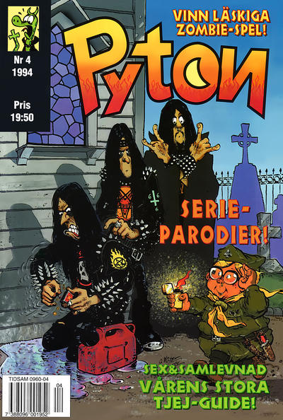 Cover for Pyton (Atlantic Förlags AB, 1990 series) #4/1994
