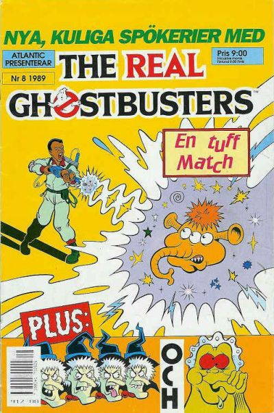 Cover for The Real Ghostbusters (Atlantic Förlags AB, 1988 series) #8/1989