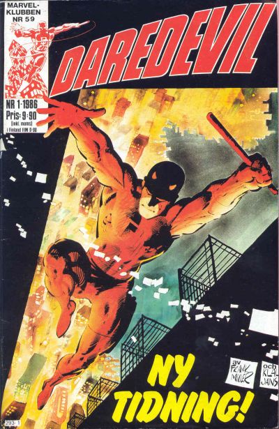 Cover for Daredevil (Semic, 1986 series) #1/1986