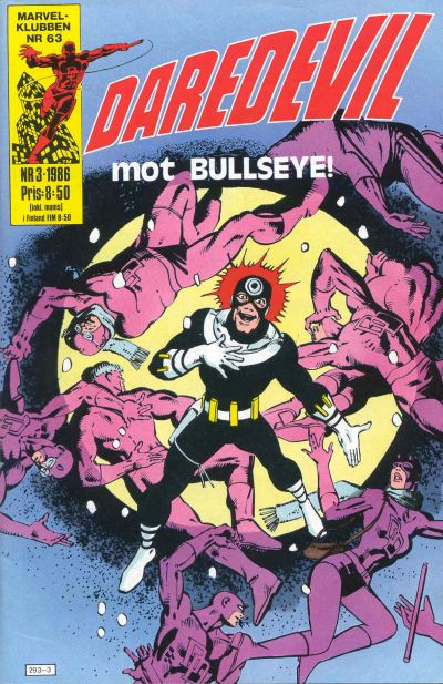 Cover for Daredevil (Semic, 1986 series) #3/1986