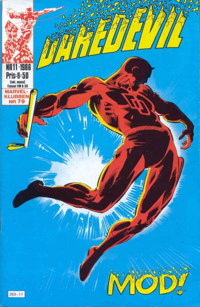 Cover for Daredevil (Semic, 1986 series) #11/1986