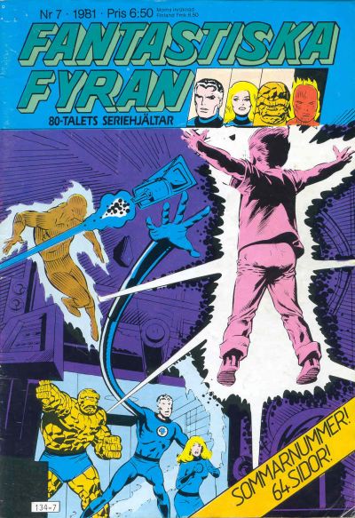 Cover for Fantastiska Fyran (Atlantic Förlags AB, 1980 series) #7/1981