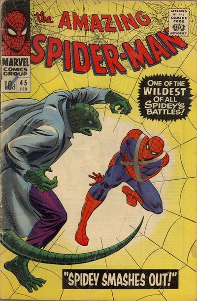 Cover for The Amazing Spider-Man (Marvel, 1963 series) #45 [British]