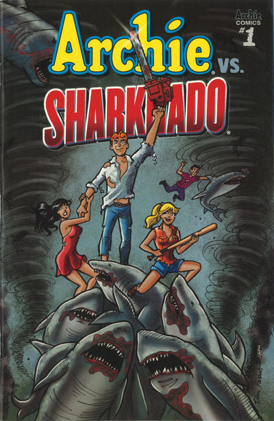 Cover for Archie vs Sharknado (Archie, 2015 series) #1 [Cover A - Dan Parent]