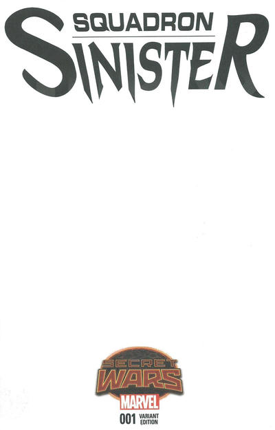 Cover for Squadron Sinister (Marvel, 2015 series) #1 [Blank Cover Variant]