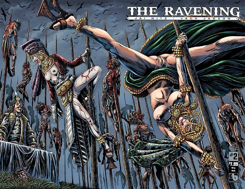 Cover for Ravening (Avatar Press, 2016 series) #2 [Wrap Nude variant]